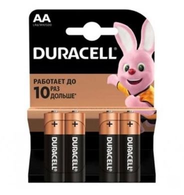 Батарейки Duracell LR6, AA (4/80) BL
