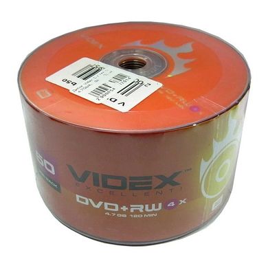 Диски Videx DVD+RW 4.7 Gb 4x bulk 50