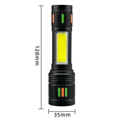 Лiхтар ручний 623-TG+COB, zoom, вбудований акумулятор, ЗП Type-C