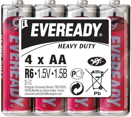 Батарейки Eveready by Energizer R6, AA (4/48)