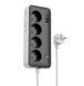 Мережевий фільтр-подовжувач HOCO AC22 Sunlight 4-bit (PD30W/1C3A) desktop socket (EU/GER) 1.5m Black 10011978 фото 2