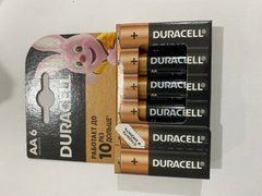 Батарейки Duracell LR6, AA (6/60) BL
