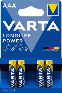 Батарейки Varta High Energy/Long Life Power LR03, AAA (4/40) BL