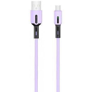 Кабель microUSB Usams U51 Silicone, 2A, 1m., purple