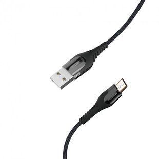 Кабель microUSB XO NB138, тканина, 2.4A, 1m., black
