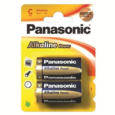 Батарейки Panasonic Alkaline Power LR14, C (2/24) BL