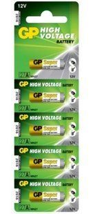 Батарейки GP 27A Alkaline A27, MN27, EL812, 12V