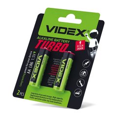 Батарейки Videx Turbo LR6, AA (4/40/360) BL