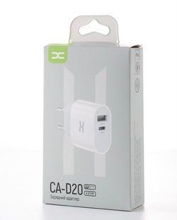МЗП DC CA-D20 (1xUSB+1xType-C, 2.4A) white