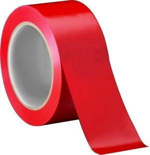 Скотч кольоровий (червоний) 100м.