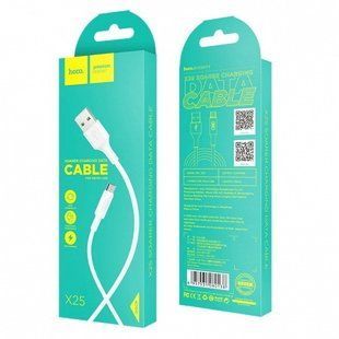 Кабель microUSB HOCO X25 Soarer, 1m. white