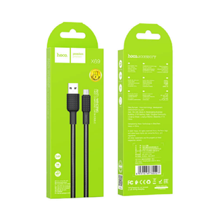 Кабель microUSB HOCO X69 Jaeger charging, 1m. black