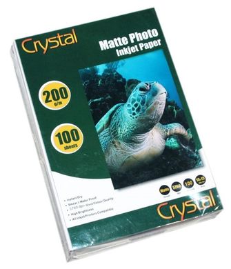 Фотобумага Crystal 200г/м2, 10x15 100л. мат