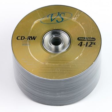 Диски VS CD-RW 700 MB 4x-12x Bulk/50 (CMC) бежевый