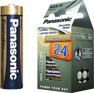 Батарейки Panasonic Everyday Power LR03, AAA (24)