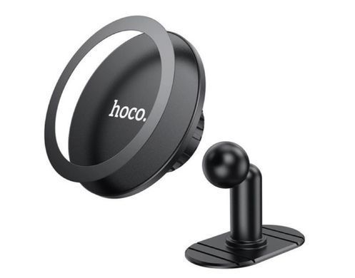 Автотримач HOCO H13 Fine jade ring magnetic car holder (center console) MgSafe black