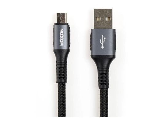 Кабель microUSB Moxom CC-81 Rock, тканина, 1m., black