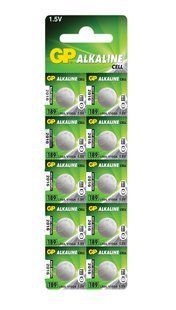 Батарейки для годинників GP 189-U10 Alkaline AG 10, LR54