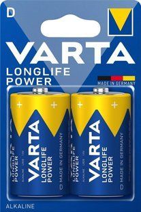 Батарейки Varta LongLife Power/High Energy LR20, D (2/12) BL