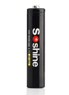 Акумулятор 10440 (AAA) Soshine Li-Ion 3.7-4.2V, 350mAh, black