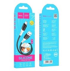 Кабель microUSB HOCO X82 Silicone charging, 2.4A, 1m., black