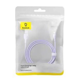 Кабель Lightning Baseus Pudding Series USB to IP (1.2m, 2.4A) P10355700511 Purple