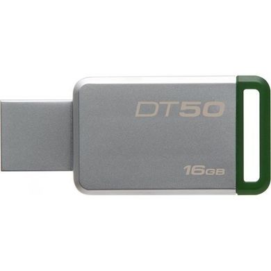 Накопичувач Kingston DataTraveler 50 16GB USB 3.1 Green (DT50/16GB)