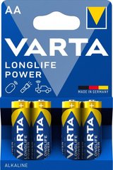 Батарейки Varta High Energy/Long Life Power LR6, AA (4/80) BL