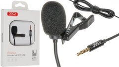 Мікрофон петлічка MKF XO MKF01 miniJack 3.5", 2m., black