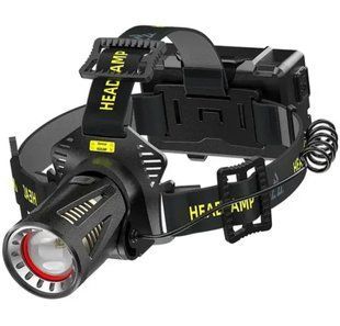Ліхтар на голову H610 PMD50-TG Датчик руху, Power Bank ЗП Type-C 3x18650 zoom