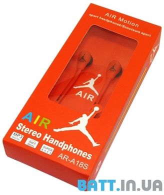 Навушники вакуумні Nike AIR NA-01 red