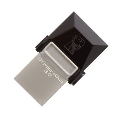 Накопичувач Kingston DataTraveler MicroDuo USB 3.0/MicroUSB 16GB Grey (DTDUO3/16GB)
