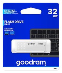 Накопичувач GoodRAM UME2 16GB USB 2.0 white (UME2-0160W0R11)