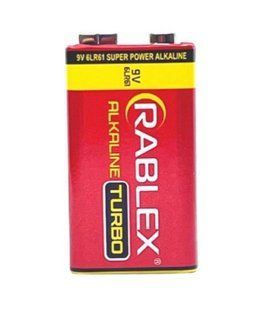 Батарейки Rablex Turbo Alkaline 6LR61, 9V крона (1/10)