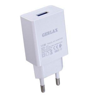 МЗП Gerlax A10 3A 15W QC 3.0 1USB White тех. пак.(20928)