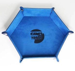 Лоток для кубиків - Hexagon dice tray (light blue)