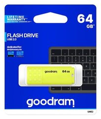 Накопичувач GoodRAM UME2 64GB USB 2.0 yellow (UME2-0640Y0R11)