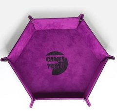 Лоток для кубиків - Hexagon dice tray (light purple)