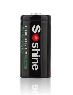 Акумулятор 16340 (CR123) Soshine Li-Ion 3.7-4.2V, 700mAh, black
