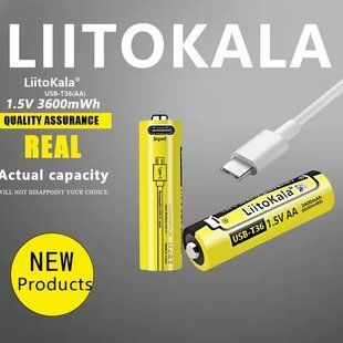 Акумулятор LiitoKala R6, (AA) Li-ion 1.5V, USB-T36, 2400mAh, Type-C