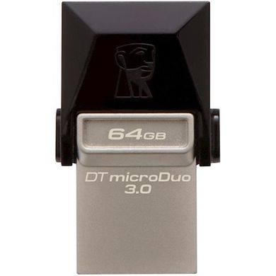 Накопичувач Kingston DataTraveler MicroDuo USB 3.0/MicroUSB 64GB Grey (DTDUO3/64GB)