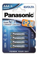 Батарейки Panasonic Alkaline Evolta LR03, AAA (6/72) BL