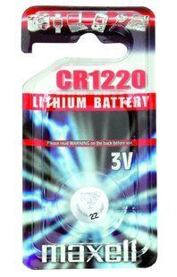 Батарейки літієві Maxell CR 1220, 3V 1 BL (Japan)