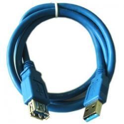 Кабель Atcom подовжувач USB 3.0 AM/AF, 1.8m. голубой (USB: папа - мама) (6148)