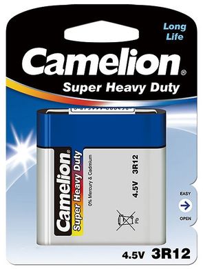 Батарейки Camelion Blue 3R12, 4.5V (1/12) BL