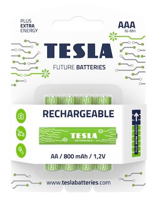 Акумулятори Tesla Batteries Green LR03, AAA, 800mAh (4/12) BL