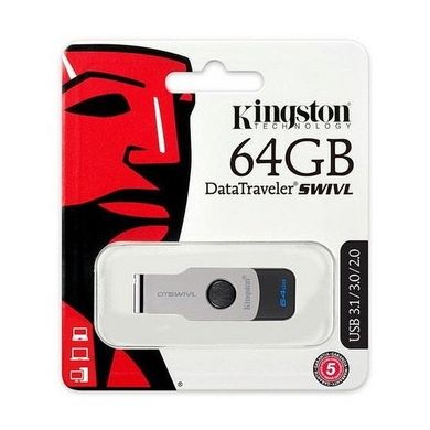 Накопичувач Kingston DataTraveler Swivl 64GB USB 3.0 Metal Color (DTSWIVL/64GB)