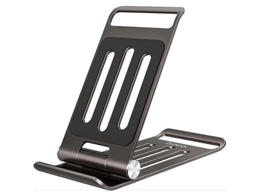 Тримач-підставка для телефону HOCO PH49 Elegant metal folding desktop holder, black