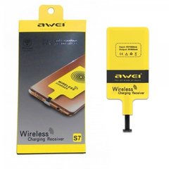 Приймач для БЗП Awei S7 Wireless microUSB (0.8A) yellow