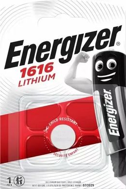 Батарейки літієві Energizer CR 1616, 3V, 1 BL